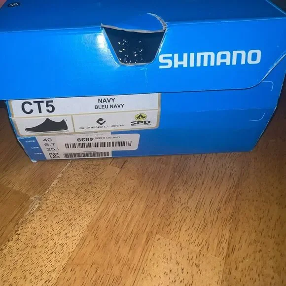 Shimano CT5 Cycling Shoe - Men's Navy Blue Eur 40